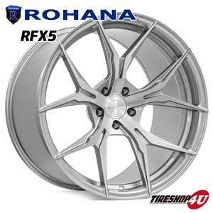 4本セット ロハナ Rohana RFX5 20X9.0j 5/108 チタニウム 選べるタイヤ 255/45R20 265/50R20 Range Rover Evoque イヴォーグ Rotary Forged