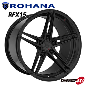 4本セット ロハナ Rohana RFX15 20X10.0J X11.0J 5/120 ブラック 選べるタイヤ 275/40R20 など Chevrolet Camaro SS カマロ Rotary Forged