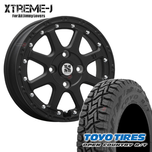 4本セット MLJ XTREME-J エクストリームJ 12X4.00B 4/100 +42 TOYO トーヨー オープンカントリー R/T RT 145/80R12 軽バン 軽トラック