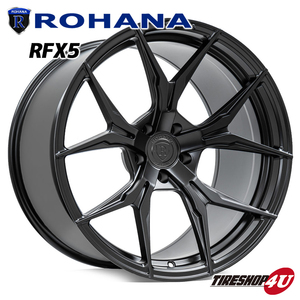 正規4本セット ロハナ Rohana RFX5 22X9.0j 5/114.3 ブラック 選べるタイヤ 265/35R22 265/30R22 Lexus NX300h レクサス NX RotaryForged