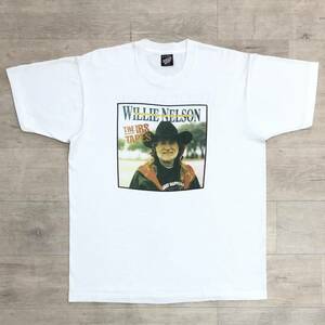 90s【Willie Nelson】”The IRS Tapes” Tシャツ XL USA製 ヴィンテージ ウィリーネルソン ジョニーキャッシュニールヤングフォトプリント