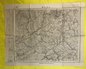 BH1292サ●【古地図】 三河大野 愛知県・静岡県 昭和7年 5万分の1地形図 戦前/レトロ