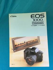 BH364サ●Canon キャノン EOS1000PANORAMA パノラマ カタログ 1991年11月 カメラ/主要性能