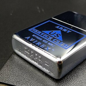 未使用品 Zippo/ジッポ army US SERVICE CLUB AVIREX オイルライター 希少デッドストックの画像4