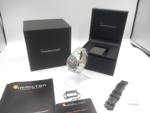 美品 HAMILTON ハミルトン/ナノユニバース カーキ フィールド H89305133 別注モデル H89305133