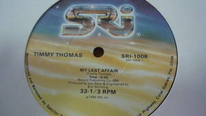 12インチ　　TIMMY THOMAS / MY LAST AFFAIR