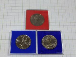 英領　イギリス連邦　記念コイン　プルーフライク　３枚セット　
