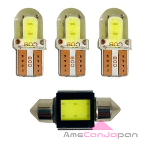 AmeCanJapan WB32/42S バレーノ LED ルームランプ ウェッジ球セット T10 COB 全面発光 車内灯 バルブ 交換用電球 ホワイト