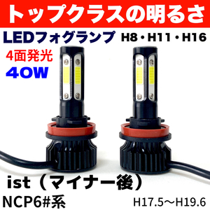 AmeCanJapan ist（マイナー後）NCP6#系 適合 LED フォグランプ H8 H11 H16 COB 4面発光 12V車用 爆光 フォグライト ホワイト