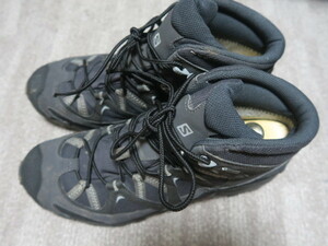 超人気 サロモン[Salomon]Crossroad Mid GTX Shoes 防水 GORE-TEX トレッキングシューズ 28.0cm 黒