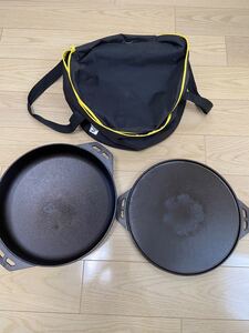 LODGE ロッジ クックイットオール 14インチ 純正ケース リフター 焦げ取り付き