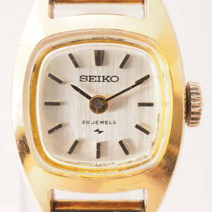 【希少品】18K セイコー 17-3000 SEIKO 20石 ヴィンテージ 手巻き ゴールド レディース 女性 腕時計[0100324]BH8