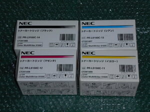 NEC genuine products PR-L9100C-11 PR-L9100C-12 PR-L9100C-13 PR-L9100C-14 4 color set 60 size shipping / box crack etc. have 