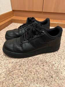 NIKE AIR FORCE 1 ナイキ エア フォース 1 '07 メンズシューズ BLACK 28cm