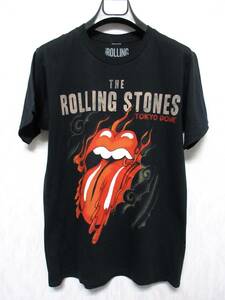 THE ROLLING STONES ローリングストーンズ Tシャツ 14 ON FIRE TOUR TOKYO DOME メンズ 黒 yg1206