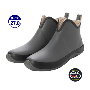 * new goods * popular *[20089-GRAY-27.0] rubber rain boots . sweat . lining ventilation insole stylish . rain combined use man and woman use (22.5~29.0)