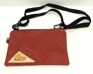 KELTY ケルティ ショルダーバッグ サコッシュ レッド ショルダーバッグ　ポーチ　227042 美品