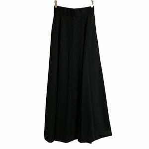 H0155 PLASIR Plaisir long skirt Super Long black black flair maxi height W61.H88. total height 102.