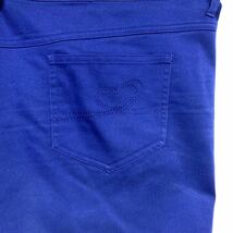 H0256　日本織物中央卸商業組合連合会　パンツ　ブルー　サイズ5L　W101-109　ウエストストレッチ_画像7