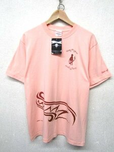 V1001:タグ付き未使用品 Tales of Vesperia テイルズオブヴェスペリア 半袖Tシャツ/ピンク/L 半袖カットソー アニメ プリントT：35