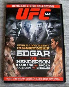 希少品 UFC144 JAPAN 日本大会 公式2枚組DVD★総合格闘技 秋山 五味 山本KID