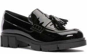 Clarks 26cm tea n key Loafer tassel leather tent black Loafer Flat formal boots sneakers ballet RRR53