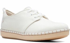 Clarks 24cm Flat легкий спортивные туфли туфли без застежки парусина белый espa сандалии Loafer ботинки туфли-лодочки RRR59