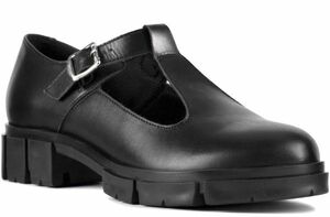 Clarks 25.5cm tea n key Loafer T strap leather thickness bottom black Loafer Flat formal boots sneakers ballet RRR54
