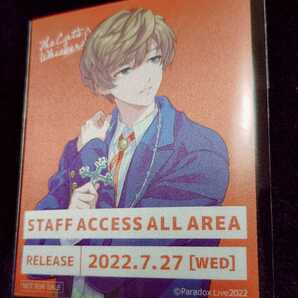 自己紹介欄 商品説明を必ずご覧ください パラライ TheCat'sWhiskers スタッフパス風ステッカー 特典 闇堂 四季 グッズ CD FATE アルバム