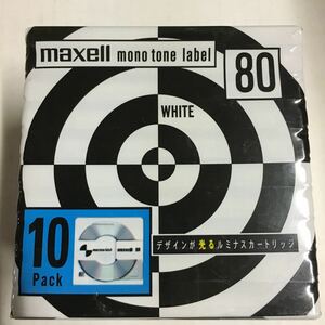 maxell MD 80 monotone label ミニディスク 録音用