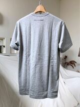 M 新品 2021AW コムデギャルソンシャツ 背面 首元 ロゴ 半袖 Tシャツ グレー Comme des Garcons Shirt メンズ FH-T013 ギャルソン_画像2