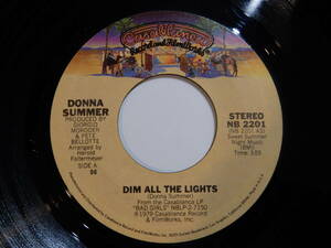 Donna Summer Dim All The Lights / There Will Always Be A YouCasablanca US NB 2201 200176 SOUL DISCO ソウル ディスコ 7インチ 45