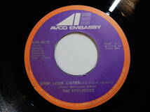 Stylistics Stop, Look, Listen (To Your Heart) / If I Love You AVCO Embassy US AVE-4572 200180 SOUL ソウル レコード 7インチ 45_画像1