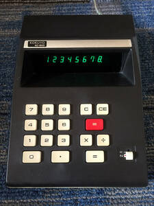  retro calculator 1973 year KOKUYO KC-80D ELECTRONIC CALCULATOR -Used-