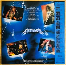 LP■HR/HM/METALLICA/RIDE THE LIGHTNING/NEXUS K25P 501/国内84年ORIG OBI/帯 美品/メタリカ/ライド・ザ・ライトニング/HEAVYMETAL/メタル_画像2