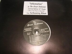 ●R&B UK SOUL 12inch●GREAT UNKNOWN / INFORMATION