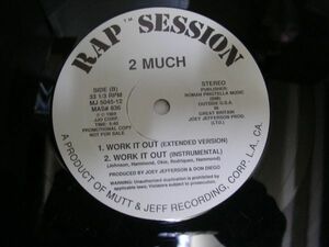 ●ＲＡＰ12”●2 MUCH/WORK IT OUT