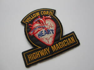 Yellow corn イエローコーン HIGHWAY MAGICIAN ハイウェイマジシャン HEAT 心臓 ハート バイク メーカー ワッペン/自動車 整備士 作業着 98