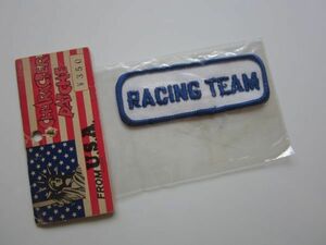 ビンテージ RACING TEAM レーシング チーム ロゴ ワッペン/刺繍 エンブレム 自動車 レーシング F1 整備 作業着 古着 ワークシャツ ②93