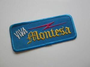 ビンテージ VIVA montesa モンテッサ ロゴ ワッペン/エンブレム 自動車 バイク オートバイ モトクロス オフロード 86