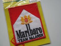 Marlboro マルボロ タバコ ロゴ TEAM McLAREN チームマクラーレン ワッペン/ 刺繍 自動車 整備 レーシング チーム フェラーリ 60_画像2
