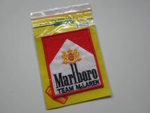 Marlboro マルボロ タバコ ロゴ TEAM McLAREN チームマクラーレン ワッペン/ 刺繍 自動車 整備 レーシング チーム フェラーリ 60_画像1