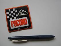 ビンテージ POCONO ポコノ レーシング チェッカーフラッグ ロゴ ワッペン/デッドストック レーシング F1 自働車 カスタム アメリカ 58_画像8