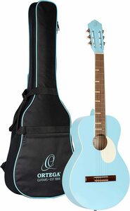 ORTEGA RGA-SKY Sky Blue オルテガ クラシックギター スカイ ブルー GAUCHO Series アガチストップ ギグバッグ付属 送料無料
