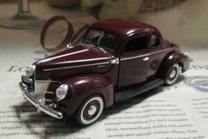 ★絶版*NMMM*1/32*1940 Ford Deluxe Business Coupe ダークブラウン≠フランクリンミント