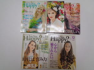 c229-60【1円～】 幸福の科学 Are You Happy?（アー・ユー・ハッピー?）2009年 5冊セット 大川隆法