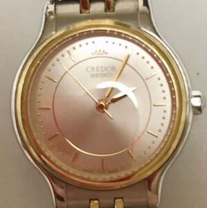 389-9998 SEIKO セイコー CREDOR クレドール クォーツ レディース腕時計 7371-0040 ゴールド&スチールベルト 電池切れ 動作未確認