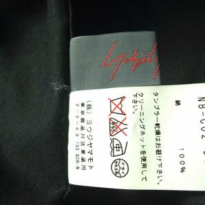 Yohji Yamamoto +NOIR ヨウジ ヤマモト +ノアール ブラック コットン コート 薄手素材 サイズ1 黒 日本製の画像5