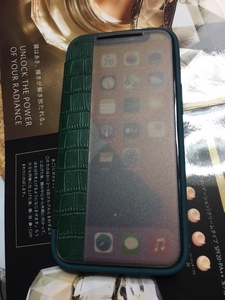 iPhone 12 MINI/iPhone 13 MINI (5.4 インチ) 兼用 アンジェラデザインフリップカバーケース Green グリーン