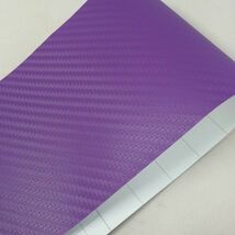 152×30cm パープル 高品質 3D カーボン ラッピング シート カーラッピング フィルム エアフリー エア抜き 伸縮 貼りやすい 紫 ムラサキ 色_画像2